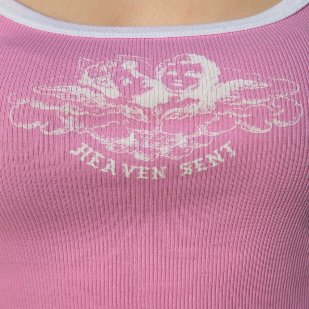 NWOT Brandy Melville Belle Heaven Sent Tank Pink - Picture 4 of 8